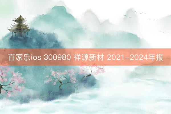 百家乐ios 300980 祥源新材 2021-2024年报